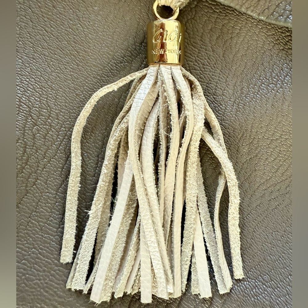 GiGi New York Leather Tassel Crossbody Purse - Picture 2 of 6